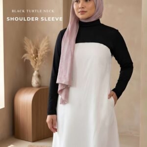 Zera Black Turtle Neck Shoulder Sleeves