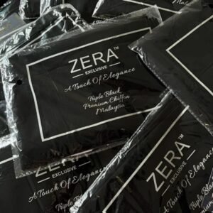Zera Tripple black Premium Malaysian Chiffon
