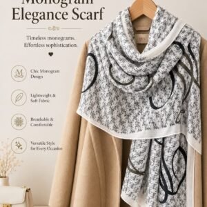 Monogram Elegance Scarf