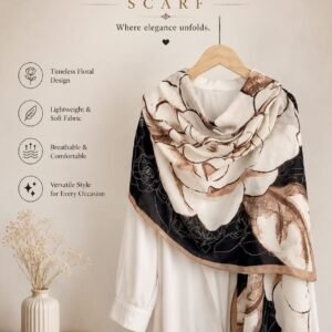 Midnight Bloom Scarf