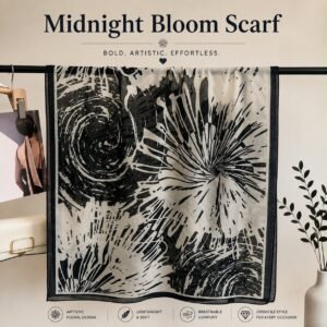 Midnight Bloom Scarf