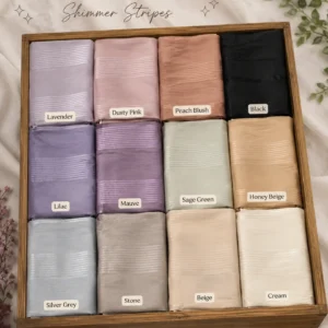 Turkish Cotton Shimmer Stripes