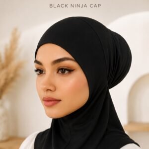 YUSRAA BLACK NINJA CAP