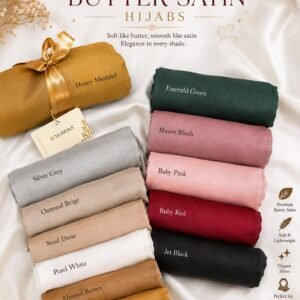 Yusraa Butter Satin Hijabs
