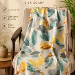 Aurora Bloom Silk Scarf