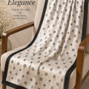 Petal Elegance Silk Scarf