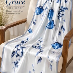 Floral Grace Silk Scarf