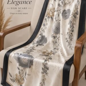 Floral Elegance Silk Scarf
