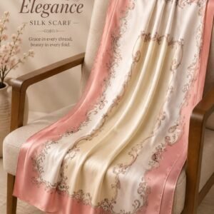 Blush Elegance Silk Scarf